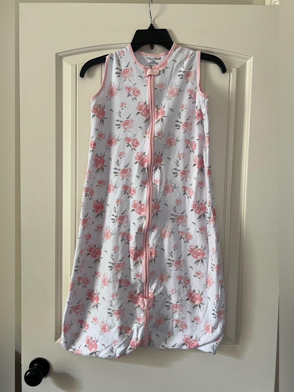 Mama Cheeta pink floral baby sleep sack with pink roses size 24 48 months XXL